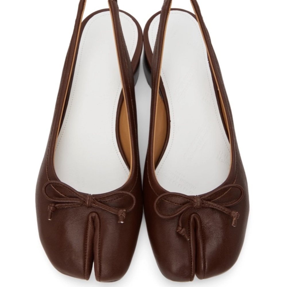 Maison Margiela Tabi Slingbacks Brown 37 BNWT SSENSE exclusive